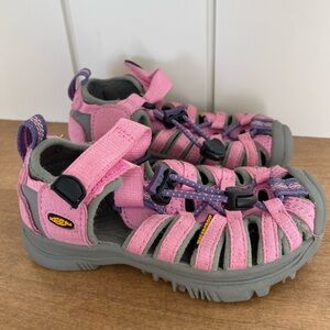 Keen Kids Pink and Gray Sandals